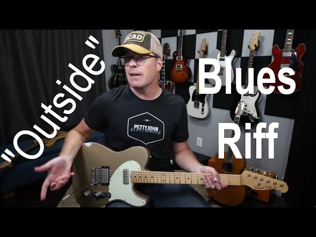 Play "Outside" the blues riff lesson 3 by Shawn Tubbs