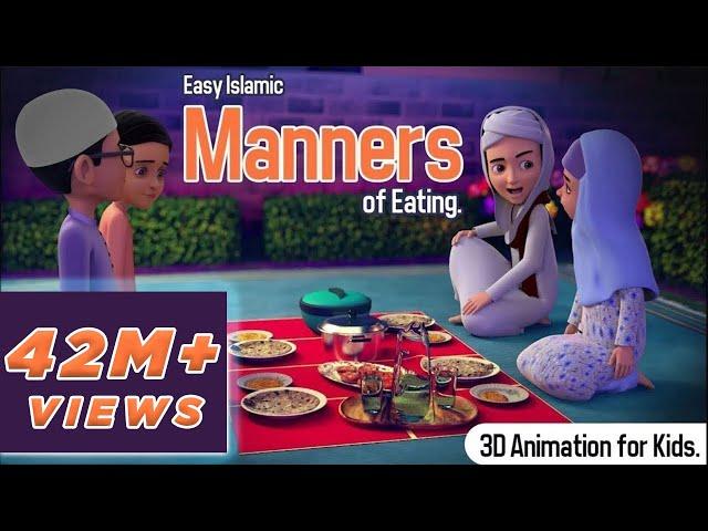 Ghulam Rasool Explains the Easy Islamic Manners of Eating | 3D Animation | Kids Land