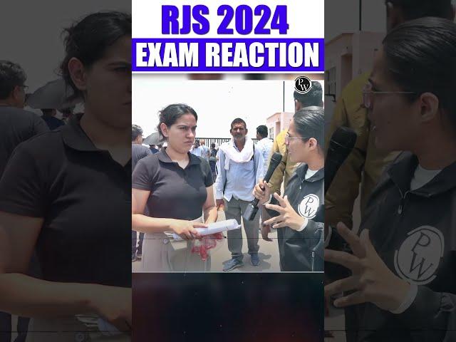 RJS 2024 Exam Reaction| Kaisa Tha Paper‍️ #shorts