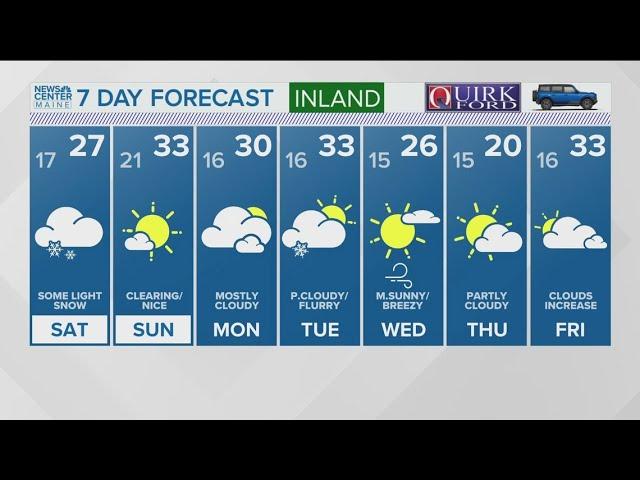 NEWS CENTER Maine Weather Video Forecast