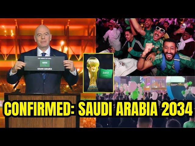 Saudi Arabia Fans Celebrate World Cup 2034 Hosting Confirmation