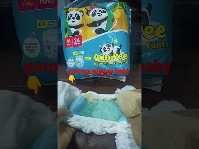 PAN-PEE BABY DIAPER PANTS | DIAPER TEST | #PANPEE #diaperreview #marlenegabriel #Murangdiaper