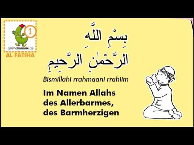 Lerne die Al-Fatiha auf Arabisch für Kinder