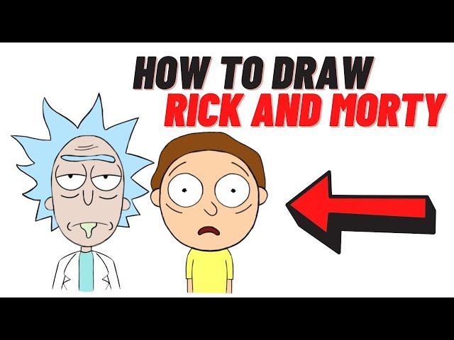#shorts How to Draw Rick and Morty. Drawing by Rick and Morty | Как нарисовать Рика и Морти