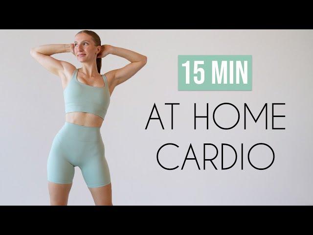 15 MIN BEGINNER CARDIO WORKOUT (No Jumping, Small Space Friendly, No Equipment)