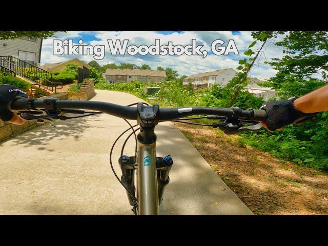 Biking Noonday Creek Trail | Downtown Woodstock & Woofstock Park