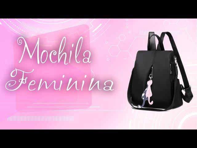 KLIZZ Store: Mochila Bolsa Feminina Antifurto Gatinho