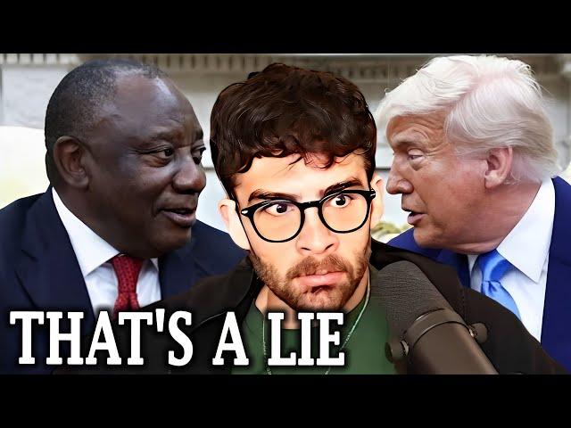 Trump EMBARRASSES America In Front Of Ramaphosa | HasanAbi Reacts