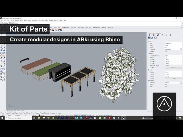 Create modular designs in ARki using Rhino