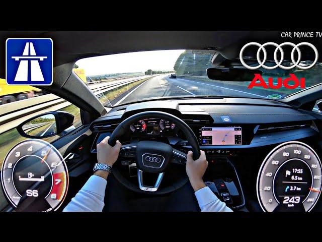 Audi A3 35 TFSI POV TOP SPEED German Autobahn NO LIMIT