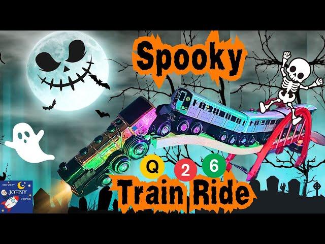 Spooky MTA Subway Train Ride with The Steam Engine Express