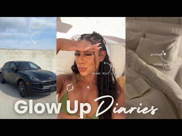 GLOW UP DIARIES| Manifesting your DREAM LIFE, I got my DREAM car, quick MIAMI trip, apartment tour