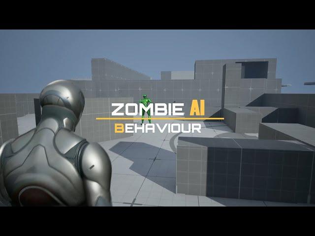 Zombie Ai Behaviour Preview UE5 (Support Multiplayer)