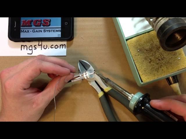 Pl-259 Solder On Installation Guide for RG8X Coaxial Cable Full HD