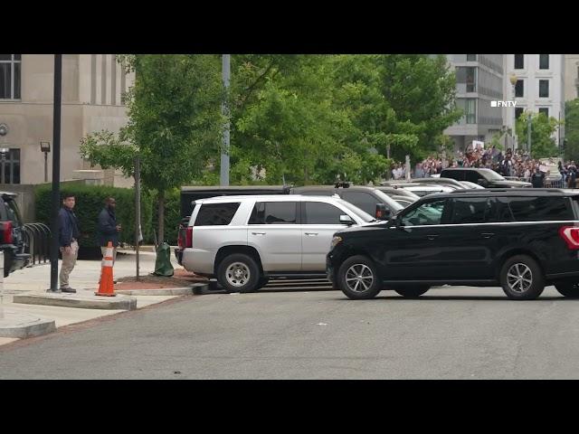 Trump Arrives to Federal Courthouse in Washington D.C.