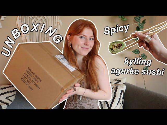 VLOG: UNBOXING, KERAMIK OG AGURKE SUSHI