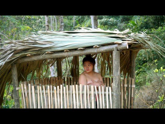 Building a bathroom with bamboo, farm building skills. farm life \ LÝ SÙNG