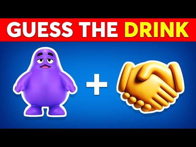 Guess The DRINK By Emoji?  Emoji Quiz 2025 | Quiz Dino