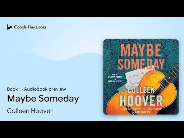 'MAYBE SOMEDAY' By COLLEN HOOVER || Full Free Audiobook in ENGLISH