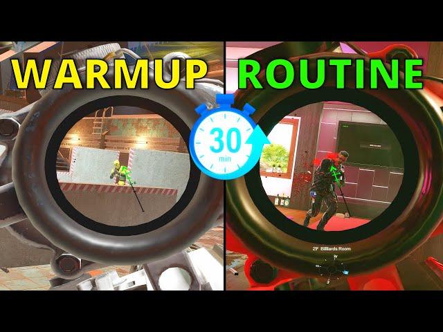 BEST Aim and Warmup Routine for Rainbow six siege