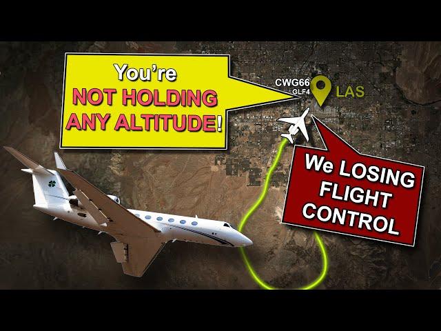 Airplane CAN'T MAINTAIN altitude. Flight Control PROBLEMS during climb. REAL ATC