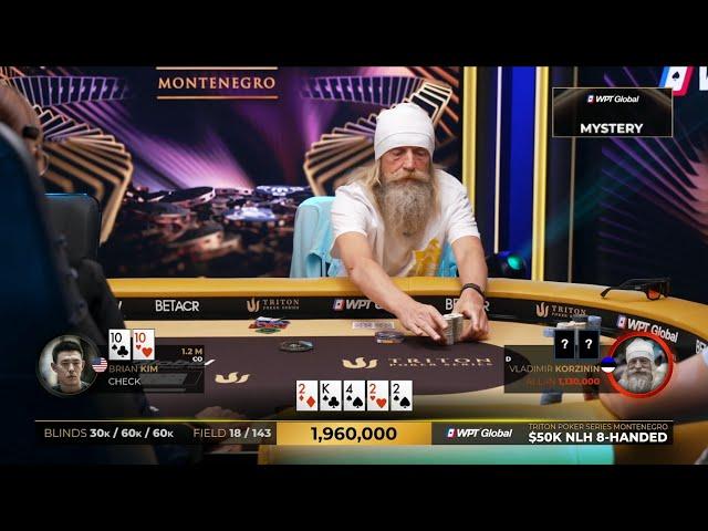Турнир за $50 000. Корзинин снова зажигает! Нарезка интересных раздач серии Тритон. Покер обучение.