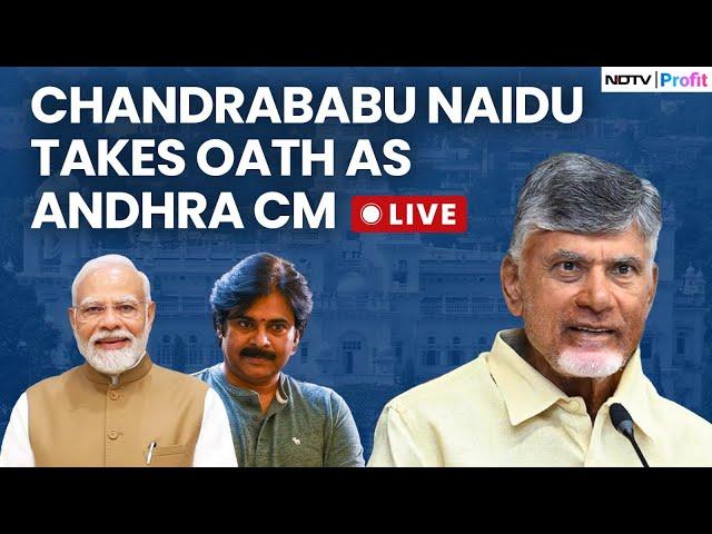 Chandrababu Naidu Oath Taking Ceremony LIVE | Chandrababu Naidu Takes Oath As Andhra Pradesh CM