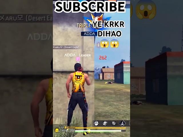 YE KRKR DIKHAO HACKER GAMEPLAY #viral#freefire#shorts