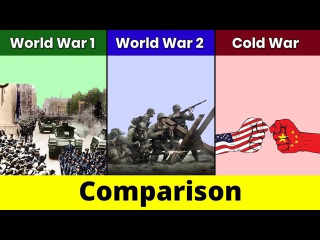 World War 1 vs World War 2 vs Cold War | Cold War | World War 1 | World War 2 | Comparison | DD 2.o