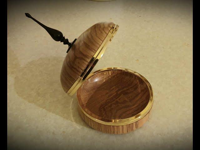 Woodturning - Trinket Box featuring the Prokraft Lock Hinge - A Step by Step Guide.