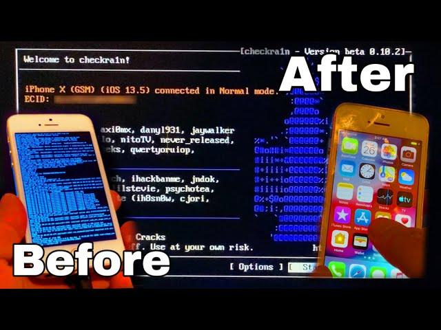 Bypass Iphone Icloud 5s ,6, 7, 8, x Chackra1n Jailbreak error 31 Fixed