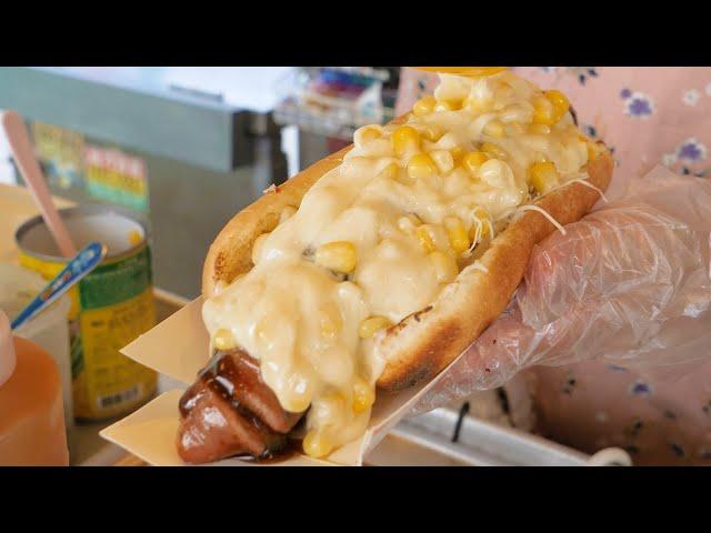 일산 웨스턴돔 모짜렐라 콘치즈 핫도그 / mozzarella corn cheese hot dog - 한국 길거리 음식