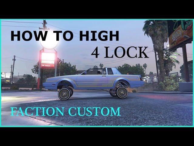 How To HIGH 4 LOCK Lowrider Faction Custom  Correctly Hydraulic Tutorial “Pop” All 4