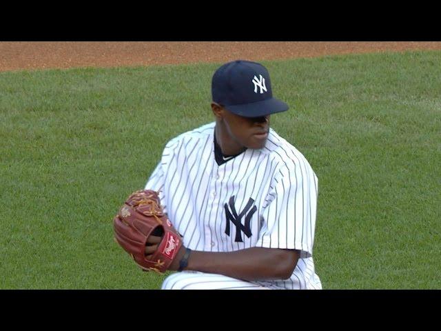 BOS@NYY: Severino fans seven, allows two runs debut