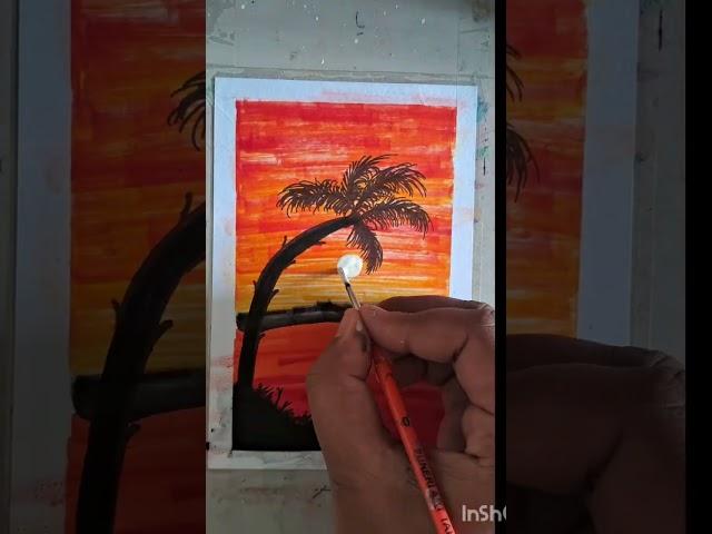 #akartgallery #paintingdrawing #brushpen #marker #scenery #youtubeshorts #viralshorts