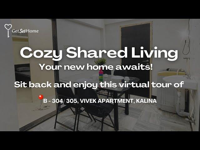 Best 5 BHK Fully Furnished PG Flat Near BKC | Coliving | Shared Homes | Mumbai | GetSetHome