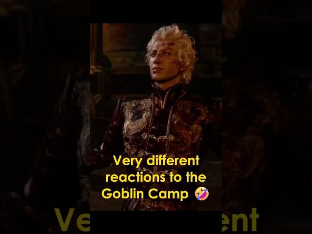 Very different reactions to the Goblin Camp  Baldur's Gate 3 Shorts #baldursgate3 #bg3