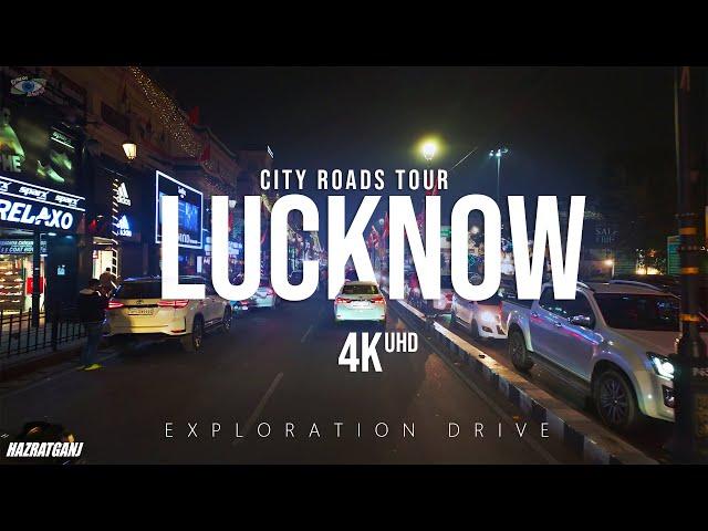 Driving in Lucknow | City Roads Tour | 4K 60 UHD