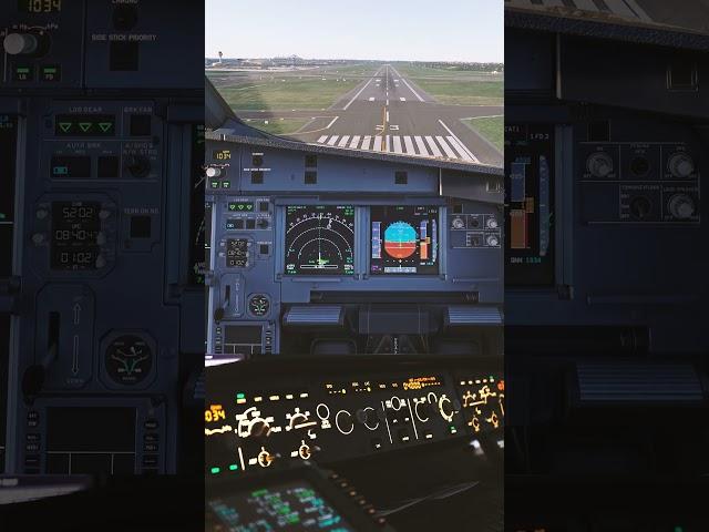 Airbus Cockpit ️ | Landing in Hamburg | #shorts