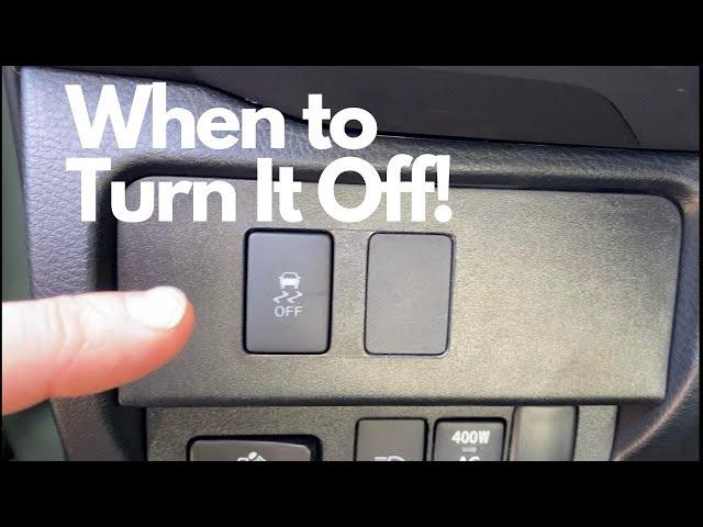 Traction Control Button and Traction Control Off Button - How & When to Use