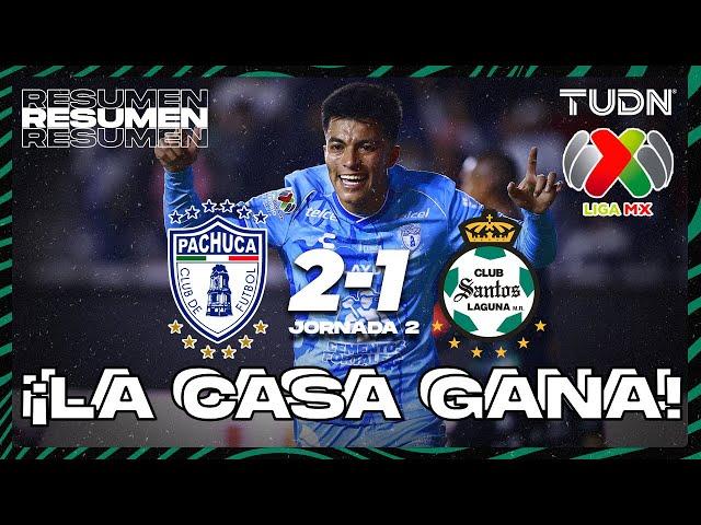 HIGHLIGHTS | Pachuca 2-1 Santos | Liga Mx - CL2025 J2 | TUDN