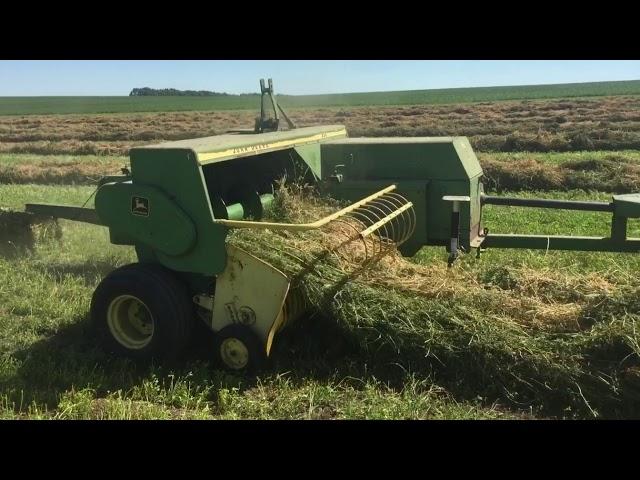 Baling some first cutting alfalfa