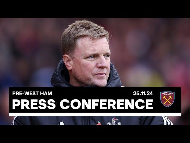 PRESS CONFERENCE | Eddie Howe pre-West Ham (H)