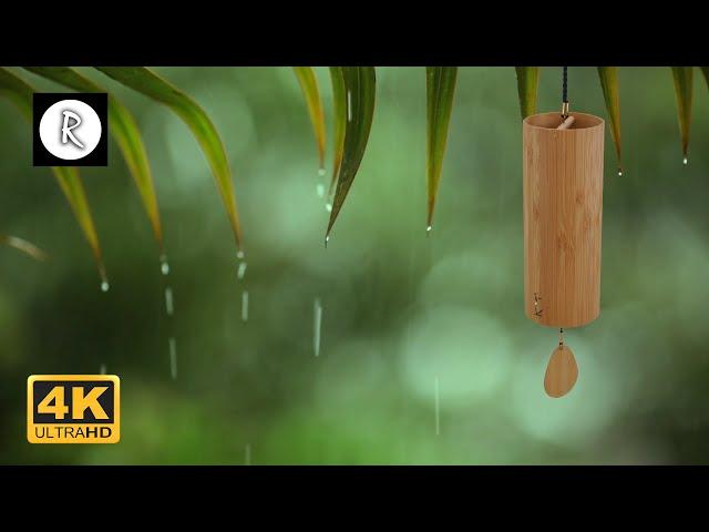 Koshi Chimes, Rain, Thunder & Wind Ambiance 10 Hours for Meditation,Relaxing,Insomnia, Nature Sounds