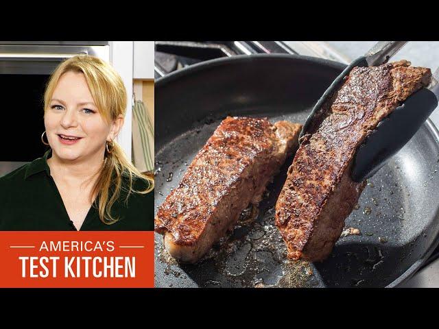 How to Make Pan-Seared Strip Steaks with Bridget Lancaster