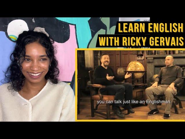 Learn English with Ricky Gervais (and Karl Pilkington) | reaction