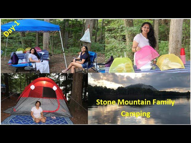 Stone Mountain Camping | Family Camping | Camp Site Tour | Setup Tour | Indian Camping in USA | Day1