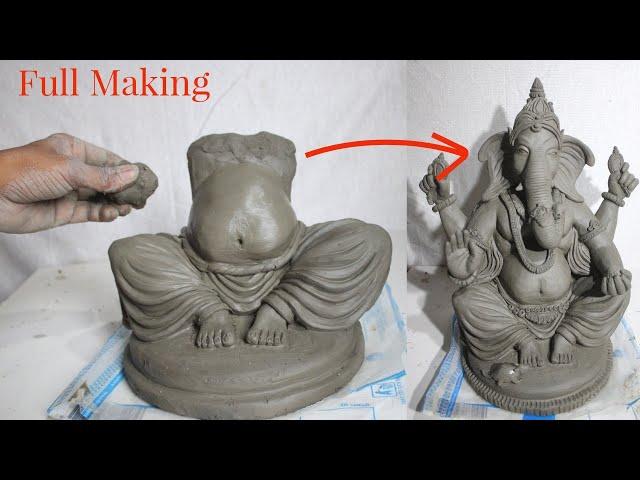 गणेश जी बनाने सीखें || How to make Ganesha || Ganesh murti making 2024