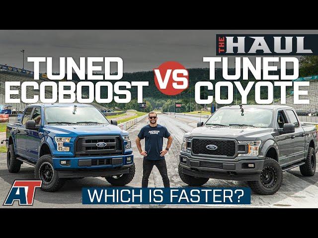 Tuned F150 5.0L V8 vs Tuned Ecoboost On Drag Strip and Dyno - The Haul