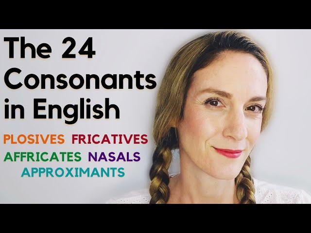 The 24 Consonant Sounds in English | English Phonology